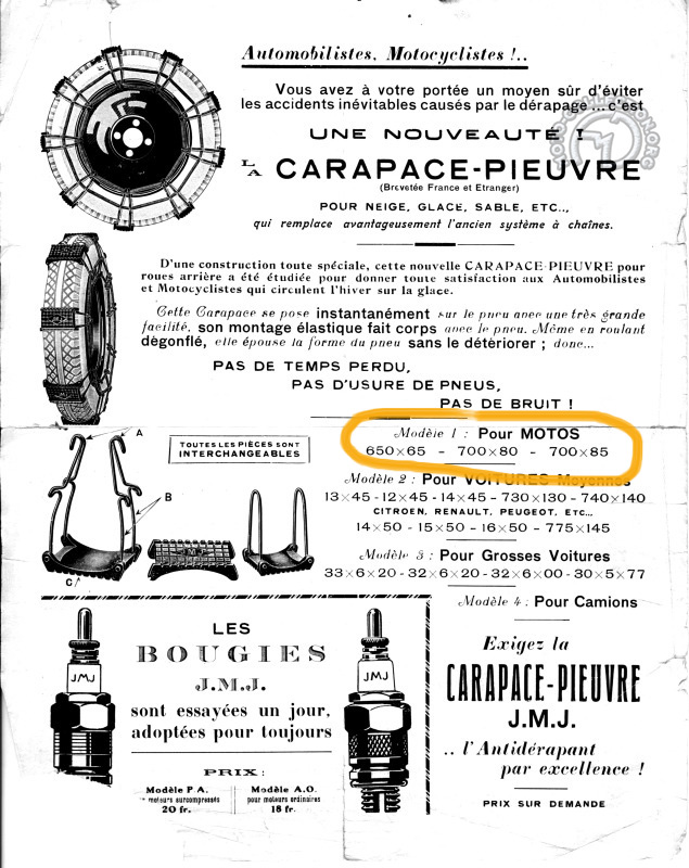 Publicité "La carapace-pieuvre" en 1920