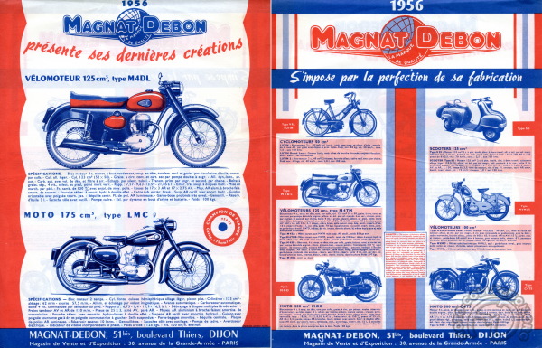 Avenue de la Grande Armée : un siècle de motos - Part II 30-1956-Magnat-Debon