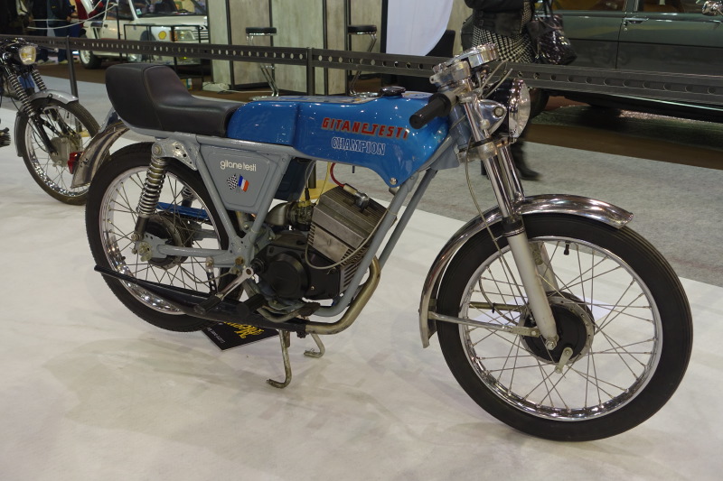 L'association du  constructeur de cycles français Gitane à Machecoul et de Testi en Italie a donné naissance à ce 50 Champion Super Gran-Sport de 1972 à moteur Minarelli 6 vitesses, donné pour 85 km/h