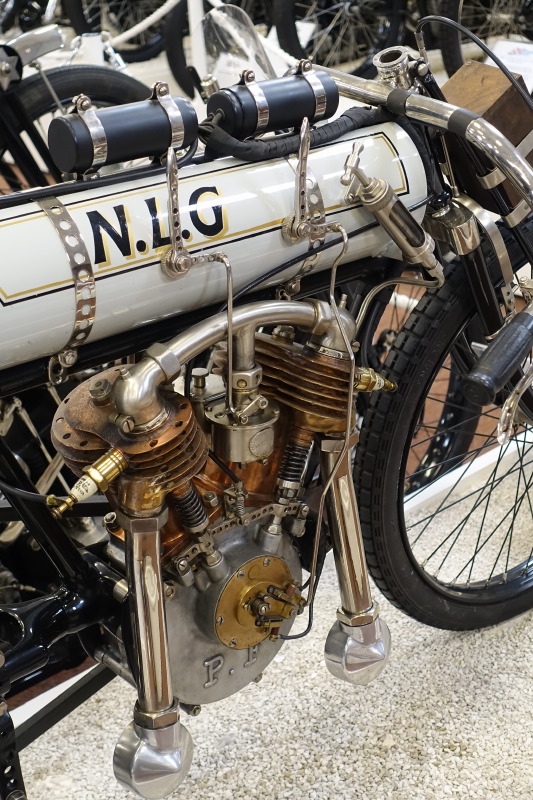 La NLG 1000 à moteur Peugeot Frères de 1908 au National Motor Museum de Birmingham. photo f-M. Dumas