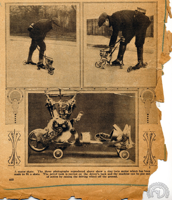 Allons z'enfants !... (Rétro) Patins-Motorcycling-1912