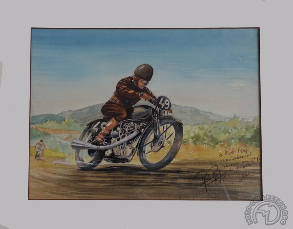 Exposition Vitesse à Compiègne ( ~ 28 mars)  Rob-Roy-Velocette-Perrin-GP-de-Grenoble-1945