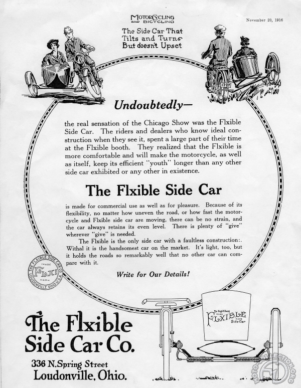 3 roues sur l’angle Side-car-Flxible-1916