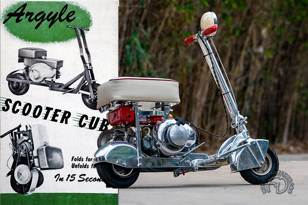 Argyle Scooter Cub AK-47  motocyclette motorrad motorcycle vintage classic classique scooter roller moto scooter