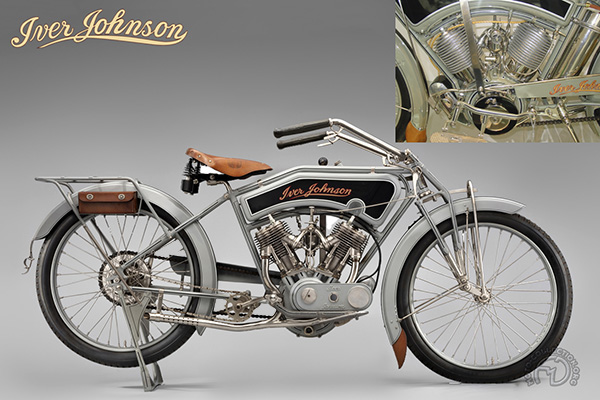 Iver Johnson 15-7 motocyclette motorrad motorcycle vintage classic classique scooter roller moto scooter