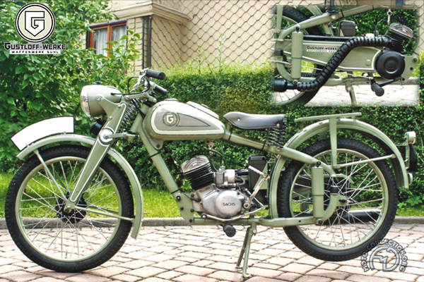 Gustloff Sursum Triebsatzschwinge motocyclette motorrad motorcycle vintage classic classique scooter roller moto scooter