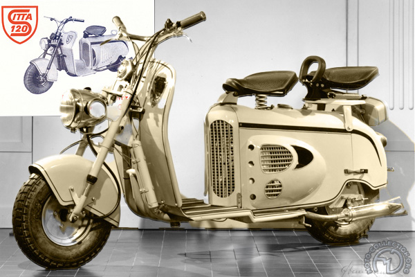 Sitta FM120K motocyclette motorrad motorcycle vintage classic classique scooter roller moto scooter