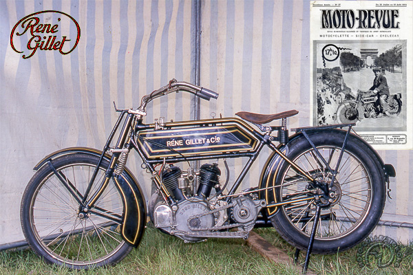 René Gillet 6 HP type F épicycloïdale motocyclette motorrad motorcycle vintage classic classique scooter roller moto scooter