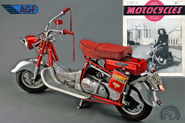 AGF type C motocyclette motorrad motorcycle vintage classic classique scooter roller moto scooter