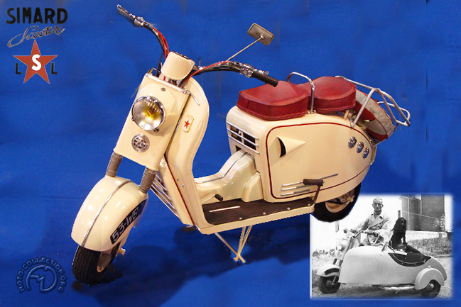 Simard LSL-2 motocyclette motorrad motorcycle vintage classic classique scooter roller moto scooter
