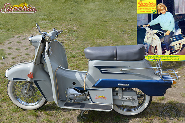 Superia Jet motocyclette motorrad motorcycle vintage classic classique scooter roller moto scooter