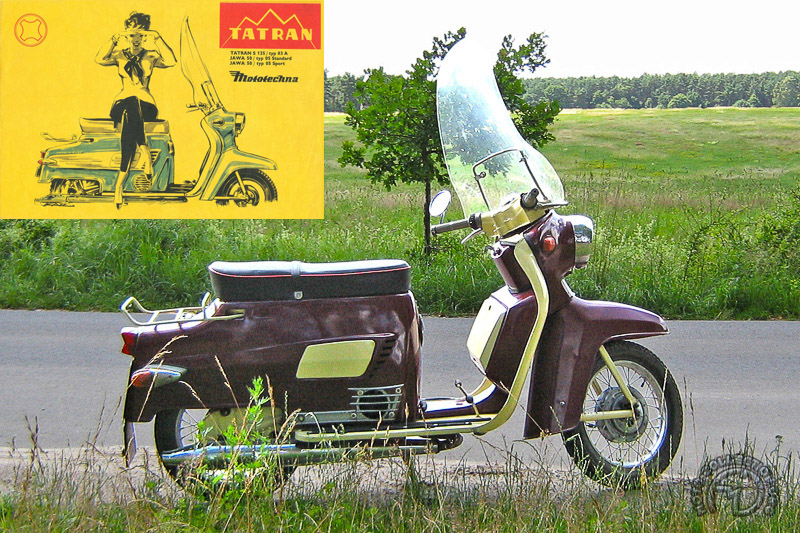 Manet Tatran S125 motocyclette motorrad motorcycle vintage classic classique scooter roller moto scooter