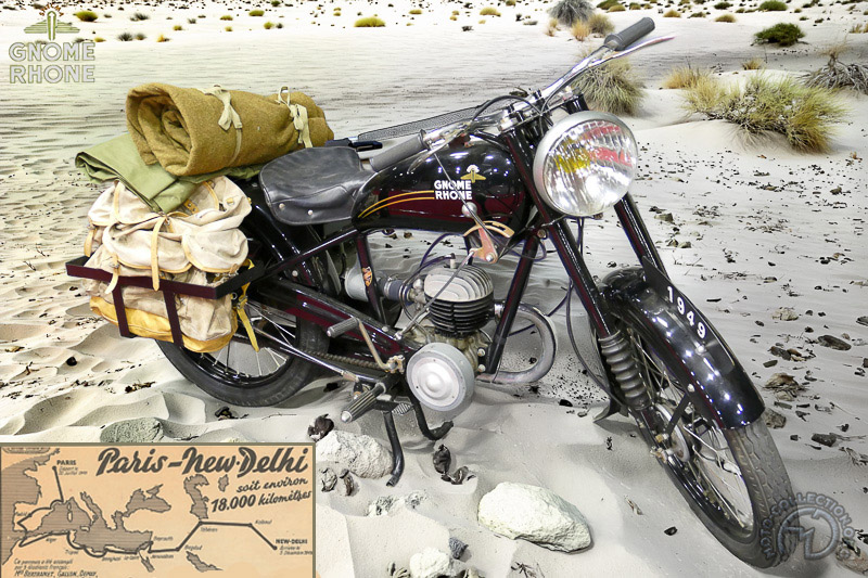 Gnome et Rhône R3 Paris-New Delhi - 1949 motocyclette motorrad motorcycle vintage classic classique scooter roller moto scooter