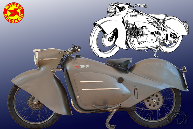 Miller Balsamo Carenata motocyclette motorrad motorcycle vintage classic classique scooter roller moto scooter