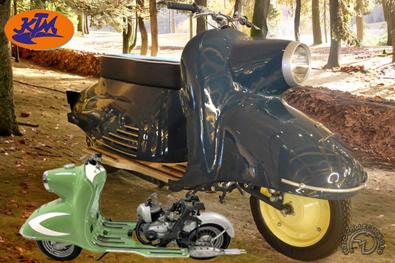 KTM Mirabell motocyclette motorrad motorcycle vintage classic classique scooter roller moto scooter