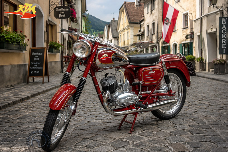 KTM Tourist motocyclette motorrad motorcycle vintage classic classique scooter roller moto scooter