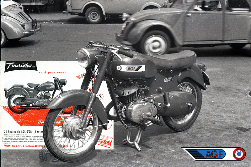 AGF FT2 Grand Sport motocyclette motorrad motorcycle vintage classic classique scooter roller moto scooter
