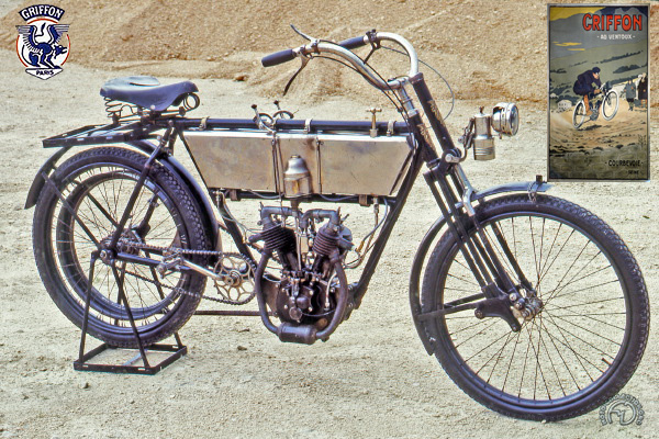 Griffon 5 HP & Ventoux motocyclette motorrad motorcycle vintage classic classique scooter roller moto scooter