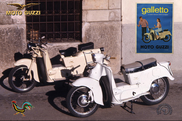 Moto Guzzi Galletto motocyclette motorrad motorcycle vintage classic classique scooter roller moto scooter