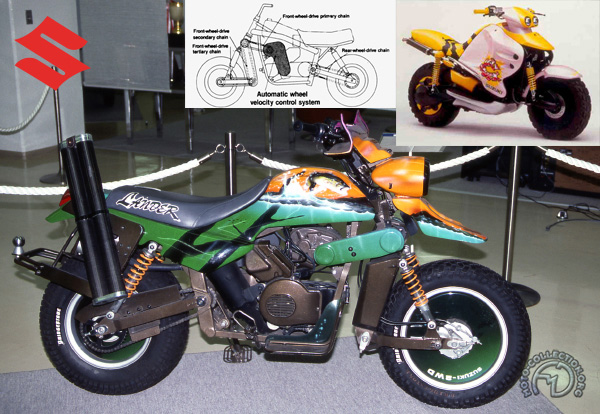 Suzuki XF 4 Ugly Duck 2WD motocyclette motorrad motorcycle vintage classic classique scooter roller moto scooter