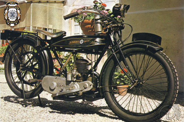 La Française Diamant 2,5 hp motocyclette motorrad motorcycle vintage classic classique scooter roller moto scooter