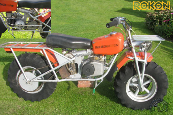 Rokon Trail-Breaker 2WD mk IV motocyclette motorrad motorcycle vintage classic classique scooter roller moto scooter
