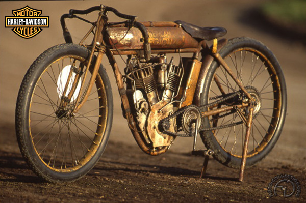 vintage harley flat tracker