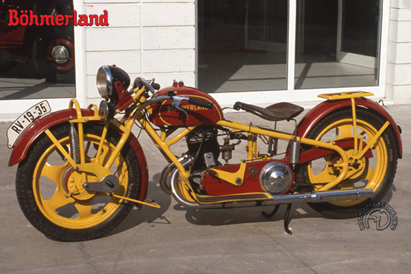 Böhmerland 1937 motocyclette motorrad motorcycle vintage classic classique scooter roller moto scooter