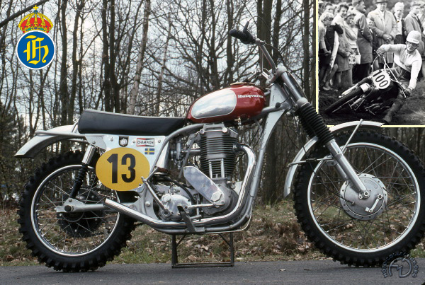 Husqvarna Championne du Monde / Bill Nilsson motocyclette motorrad motorcycle vintage classic classique scooter roller moto scooter