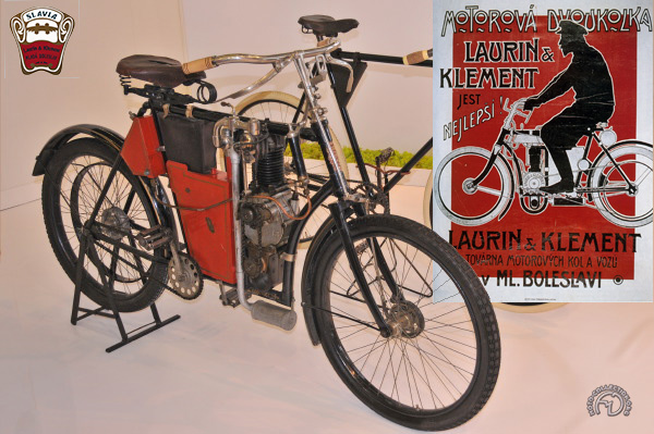 Laurin Klement / Slavia 2,5 hp model TI motocyclette motorrad motorcycle vintage classic classique scooter roller moto scooter