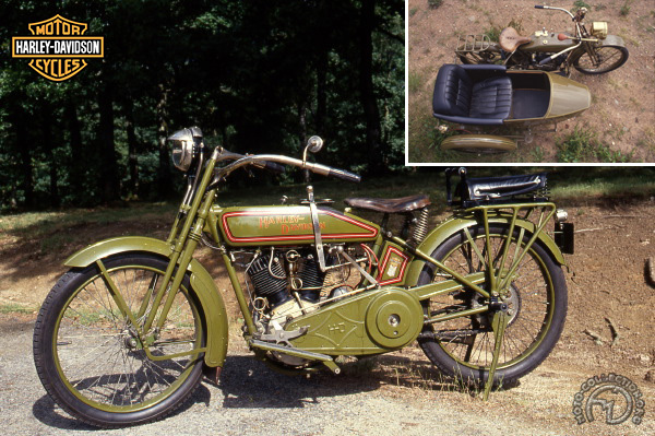 Harley Davidson Type 18 J motocyclette motorrad motorcycle vintage classic classique scooter roller moto scooter