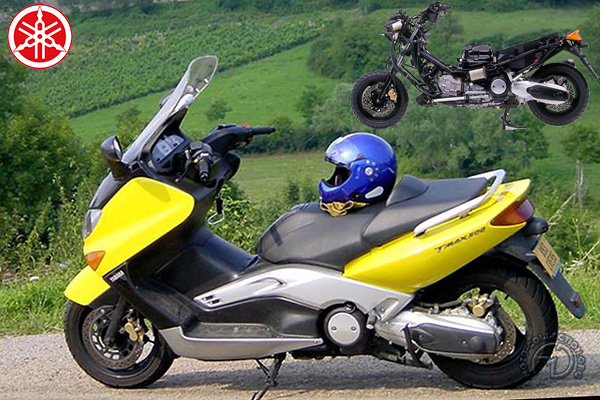 Yamaha T-Max motocyclette motorrad motorcycle vintage classic classique scooter roller moto scooter